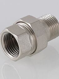 Американка VALTEC  1/2" НВ латунь никелированная VTr.341.N.0004