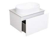Тумба под раковину La Fenice TERRA Bianca 60 см (590х450х350) белая матовая FNC-01-TER-B-60