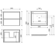 ����� ��� �������� SANCOS Cento (590x450x500) ���������, ��� �����, ����� CN60W
