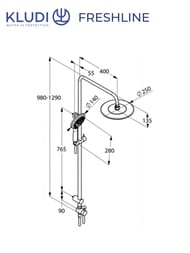 ������� ������� KLUDI FRESHLINE ������� � ������ ���, ������, �������������, ���� 6709005-00