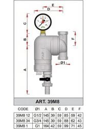 ������ FAR 3/4"�, 300���, � ����������, � ������. ��������, Max: 95 �C, 25���, FA 39M8 34