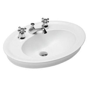 Раковина накладная Hatria Dolcevita Y0PL01 650х480х195 с одним отверстием под смеситель, цвет: белый
