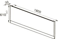 ������ ����������� ��� ����� Jacob Delafon Evok 180�80 � ��������, ����� E6962RU-00