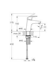 ��������� ��� �������� VitrA Flow Round, �������������, ������ ����� 80��, ���� A42923EXP1