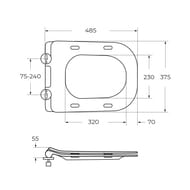 ������ ��������� BelBagno DUE 2.0 (345x510x360) ������������, � ��������, ����� BB7107CHR/SC
