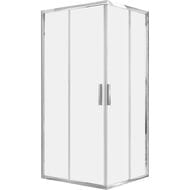 Душевой уголок RAVAK BLIX SLIM BLSRV2-80 (800х800х1950) раздвиж.двери, квадрат., блест.+Transparent