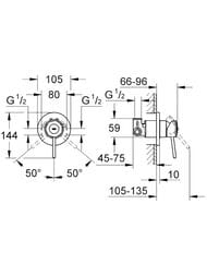 ��������� Grohe BauClassic 29048000 ��� ����, ������������