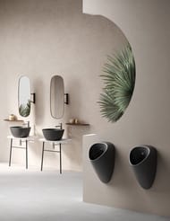 Раковина Vitra Plural (450х450х215) накладная,антибактериальное покрытие,черный мат. 7811B483-0016