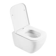 Унитаз подвесной BelBagno Alpina (355х505х400) безободковый, белый BB10100CHR