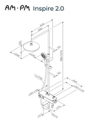 ������� ������� AM.PM Inspire 2.0 F0750A500 ������� ��� 250��, ������ ��� 120�� 3 �������