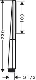 ������ ��� Hansgrohe Rainfinity 100 1jet stick, �����.������ 26866990