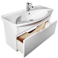 Тумба под умывальник Dreja Laguna 75 (720х310х500) подвесная, белая 99.0102