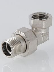 Американка угловая VALTEC  1/2" НВ латунь никелированная VTr.098.N.0004