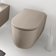 Унитаз подвесной Kerasan Nolita 531481 550х350х350 безободковый, без сиденья, орех (Nocciola matt)