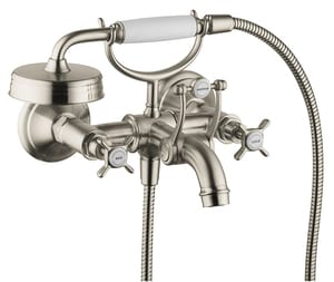 Смеситель Axor Montreux 16551820 для ванны двухзахватный, шлифованный никель