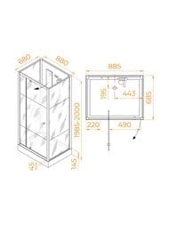 ������� ������ RGW Andaman AN-207 (700�900�2000) ������ 5�� Frost Line/������� ����� 411320779-95