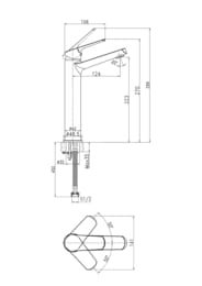 ��������� ��� �������� Cersanit FLAVIS 63038 �������, ������������, ����
