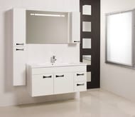 Шкаф-колонна AQUATON Диор 1A110803DR010 262х254х1633 подвесной, 2 дверцы, белый глянец