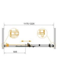 ������� ����� CEZARES STYLUS-SOFT (1175-1225�1950) BF-1-120-C-Cr ������ ����������, ������� ����