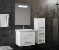 Тумба с раковиной Opadiris Арабеско 70 (710х606х465) подвесная, белый  Z0000010907+4620008197746