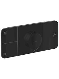 Смеситель Axor One 45713670 термостатический, на 3 потребителя, внешняя часть, матовый черный — миниатюра 1