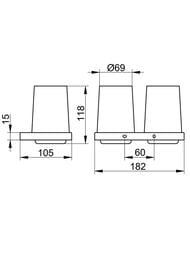 ������ � ������� ��������� ����������  Keuco Edition11 ���� ������ �����������/�������� 11151139000