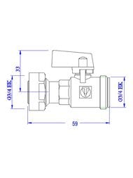 Кран для коллектора (евроконус)  VALTEC, VTc.720.NE.0005