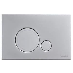 Клавиша смыва Duravit Beta 120 двойной смыв, пластик, цвет: хром матовый WD50100MC000/WF5120031010
