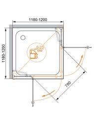 ������� ������ CEZARES VERONA (980-1000x980-1000x1950) A-2-120-C-Cr ������ �����/����