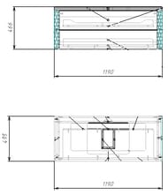    Diamante Lambrador LAM120-2 CR 1200500, , 2 ., RAL 1015 /