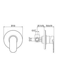 ��������� GATTONI H20mix7000 70030/70CO ��� ����, ������������, ����
