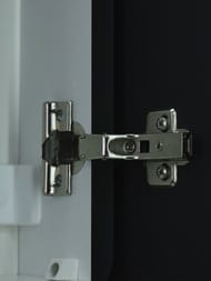 Зеркало-шкаф Континент Elmage 450х800х150 подсветка, розетка, датчик движ., черный Soft touch