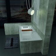 ����� ��������� RIHO STILL SQUARE 170x75 FALL L ���������� ����� �������, LED �����, �������������