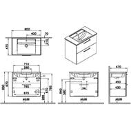����� � ��������� Vitra Root 800�470�670 ��, ���������, 2 �����, ����: ����� ��������� 66306