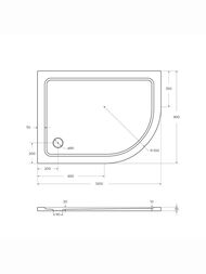     CEZARES (120090035)  TRAY-M-RH-120/90-550-35-W-L