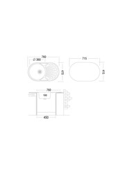 ����� ������� Ukinox Favorit 760�470 ������� ������. ����� 0,6��, ���� 3 1/2, FAD 760.470 -GT6K 2L