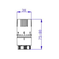 Головка термостатическая VALTEC М30х1,5мм, жидкостная 6,5-28°С VT.1500.0.0