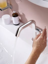 Смеситель Hansgrohe Tecturis S для умывальника, однозахватный, с донным клапаном, хром 73320000 — изображение 3
