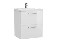Тумба под умывальник Cersanit MELAR 60 (680х585х445мм.) белая,   64128 — изображение 4