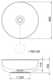 �������� ��������� AeT Italia Elite Round 400�400�143 ������ ������� ������� L671T0R0V0482