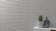 Плитка настенная Wow Stripes White Stone (75х300) белая 108927 (кв.м.)