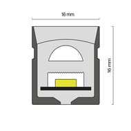 ������ ���� Led Strip 16x16 24� 10��/� 3000K IP67 10� (������������ �����), �����, 432016