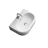 Раковина подвесная Kerasan Flo 600х420х165 с отверстием под смеситель,.белый 314201*1