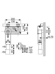 #TECE Profil Монтажный комплект для подключения стиральной машины 9.020.036