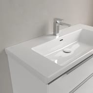 Раковина накладная Villeroy&Boch Subway 3.0 1000х470х165, перелив, отв. под смес., белый 4A70A501