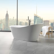 Ванна акриловая BelBagno BB63-1800-W0 1800х870х850 отдельностоящая, без перелива, д/к, белый