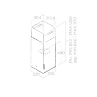 ������� ELICA Haiku Island IX/A/32 LED, 320�326��, 1200�3/�, 277��, ����.����� PRF0146277