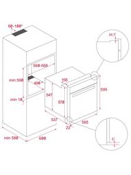 ������� ���� TEKA Urban AIRFRY HLB 8416 NIGHT RIVER BLACK (595�595�559) ��., FryMaster, ������ ����