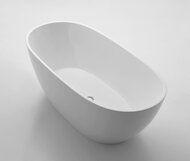 Ванна акриловая BelBagno BB81-1500-W0 1500х750х590 отдельностоящая, без перелива, д/к, белый