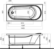 ����� ��������� AM.PM Joy (1500�700) W85A-150-070W-A